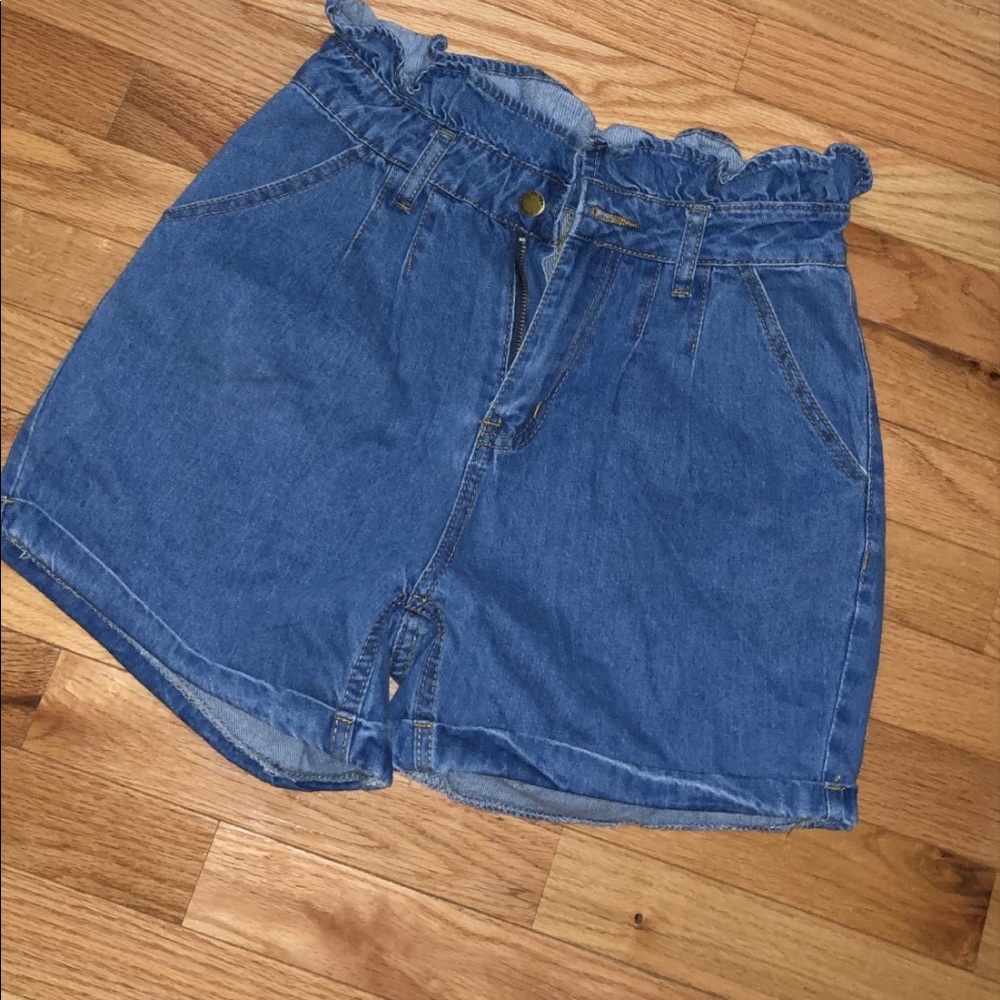 Cute paperbag mom shorts